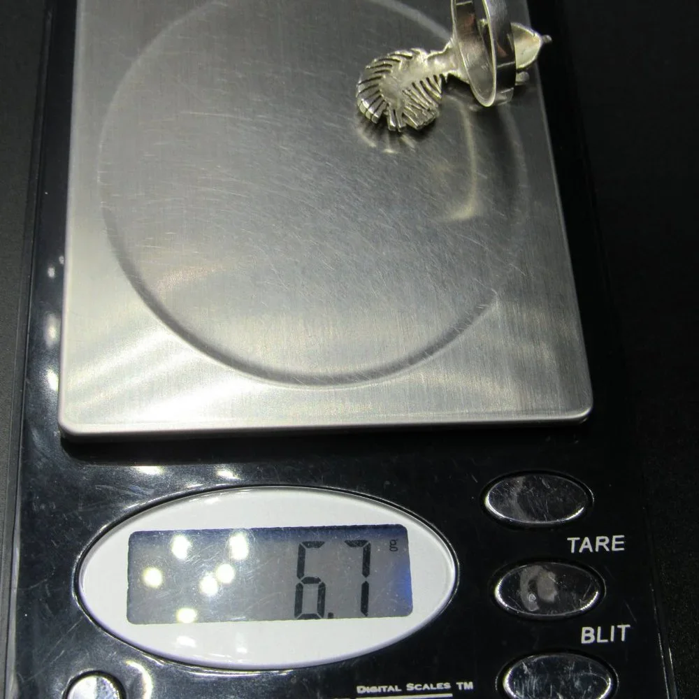 Size 7.5 Sterling Silver Marcasite Squirrel Band Ring - Picture 6 of 6